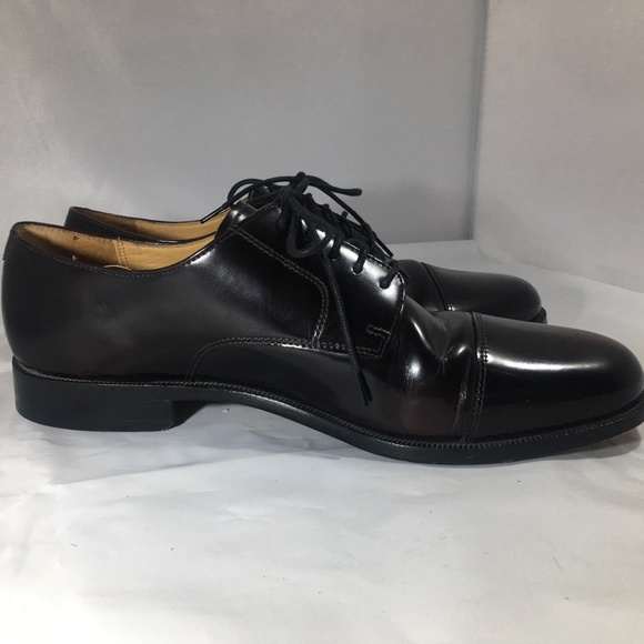 3/$30 Cole Haan Cap Toe Oxford Dark Burgundy shoes - Picture 3 of 8